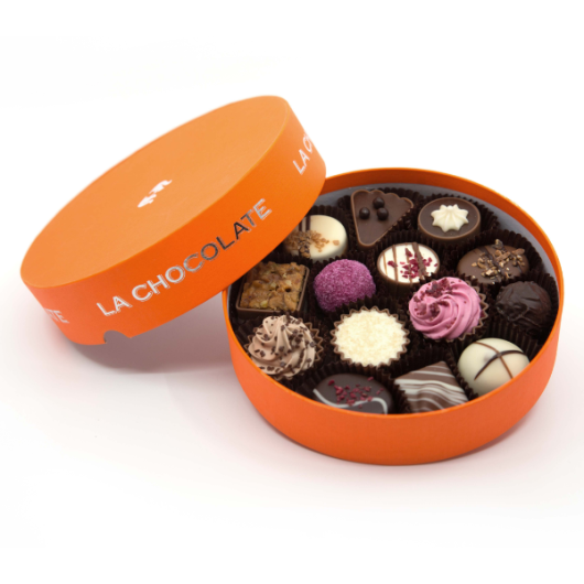 BOMBONIJERA CLASSIC SREDNJA - 225 g Narančasta