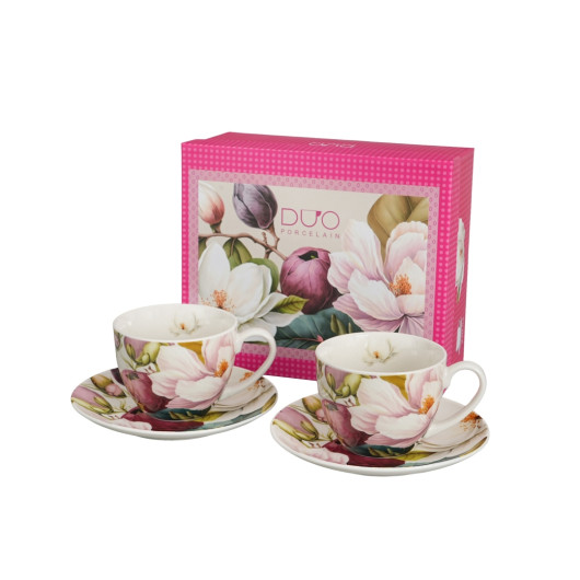 Šalica tanjurić set 2/1 porculan Magnolias
