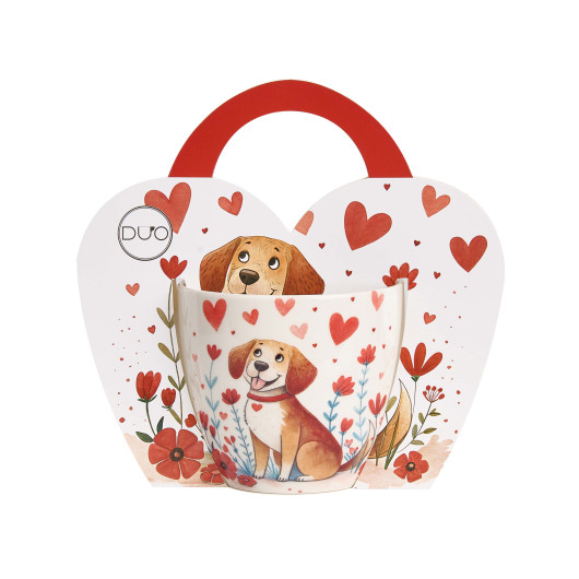 Šalica porcelan Dog 460ml 