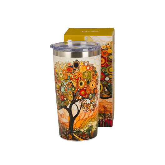 Termo metalna šalica Modern Tree 600 ml