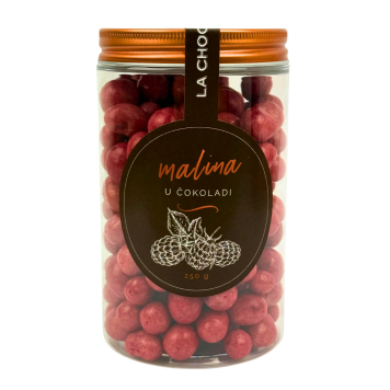 Malina v beli čokoladi 250g - HR