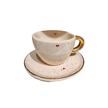 ŠALICA SRCA S TANJURIĆEM